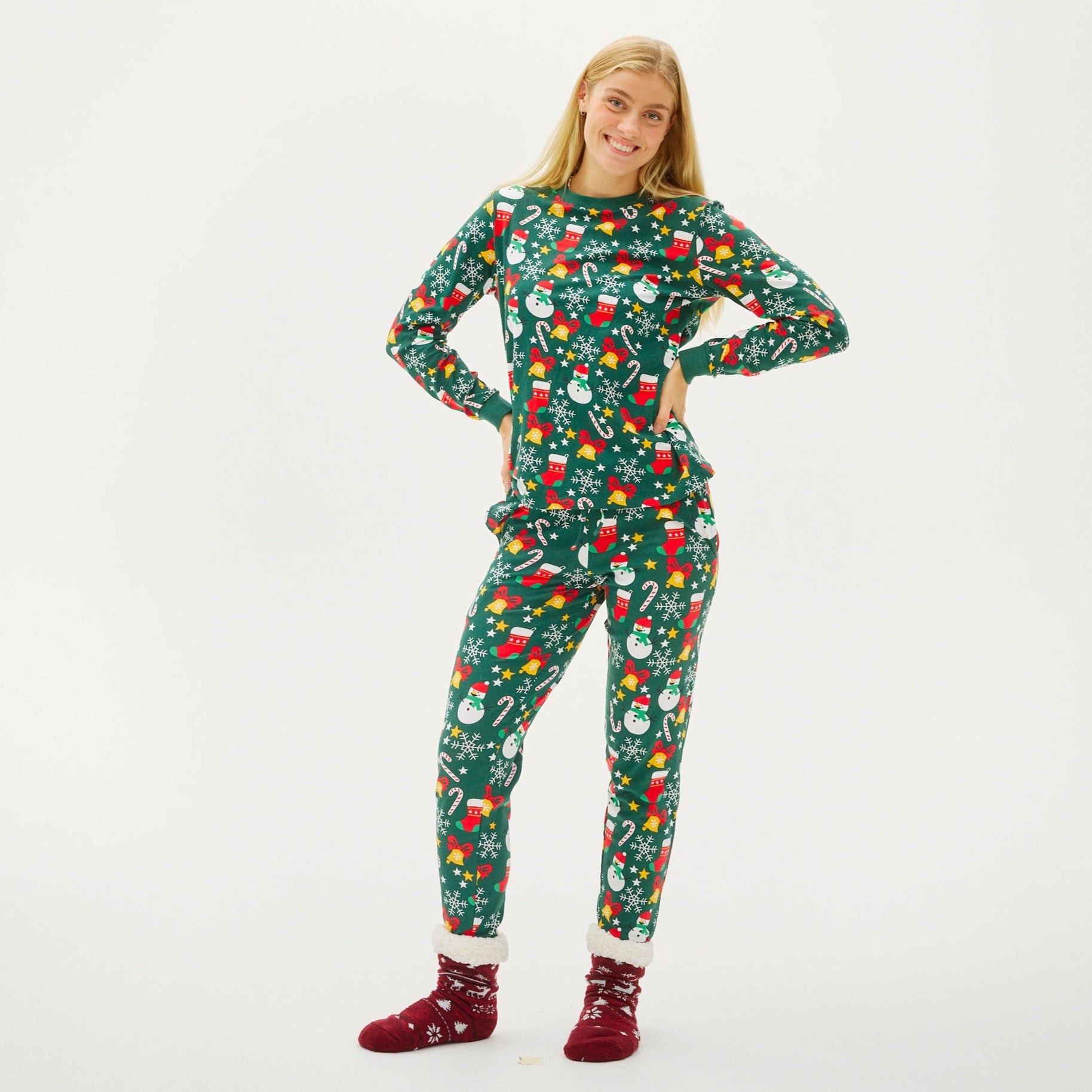 Pyjama De Noël Confortable - Femme.